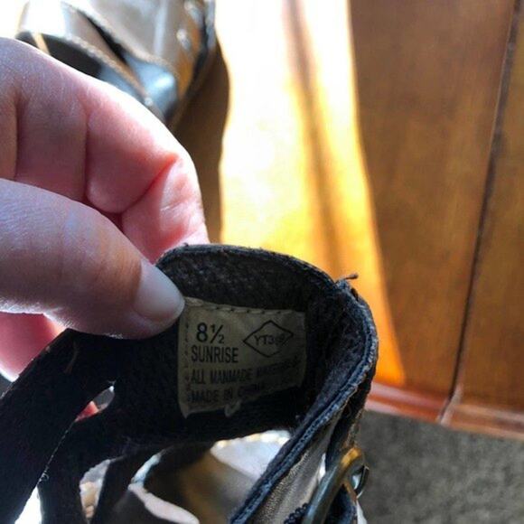 FASHION BUG Sunrise Brown Open Toe Clog Sandals Retro Hippie Boho Womens 8.5 - Picture 3 of 12